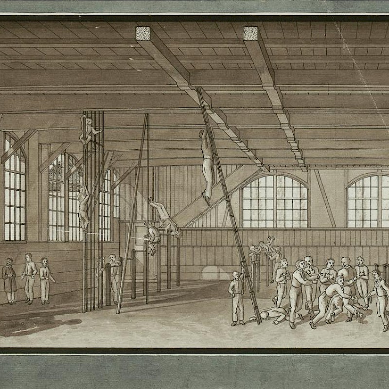 La ginnastica all'inizio del XIX secolo